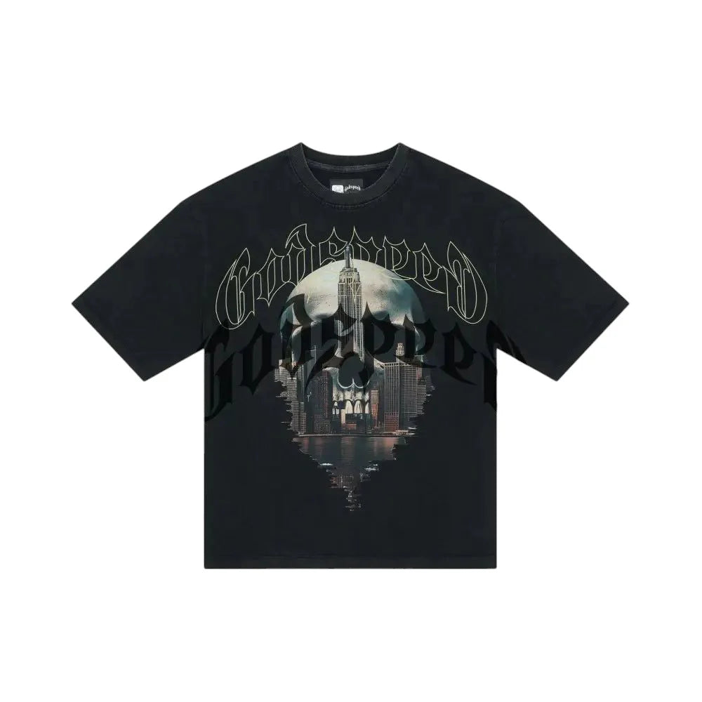 GODSPEED SKYLINE TEE BLACK WASH