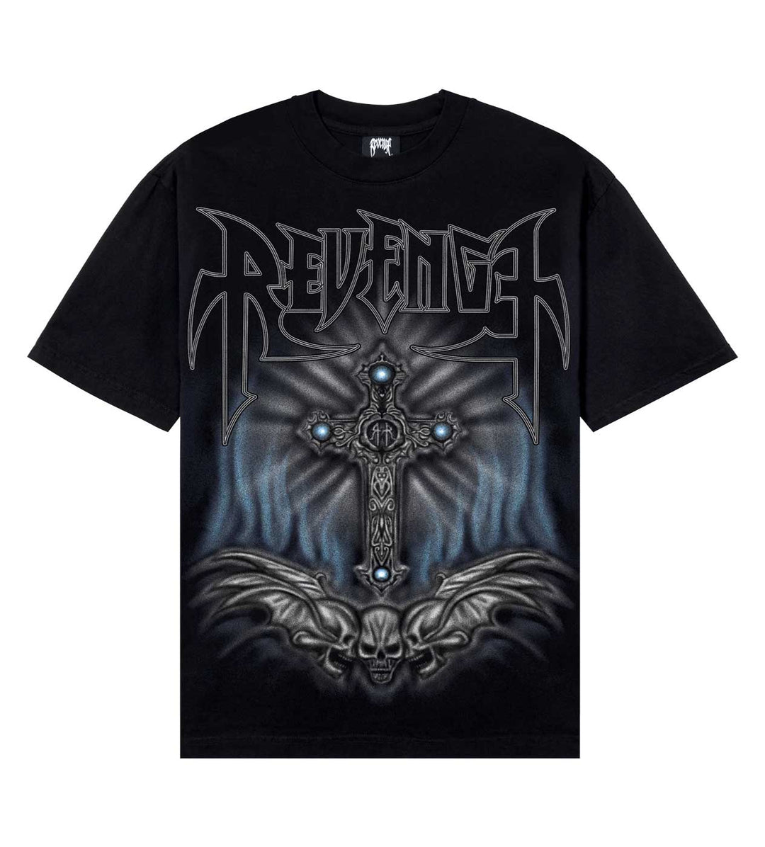 REVENGE AIRBRUSH TEE BLACK