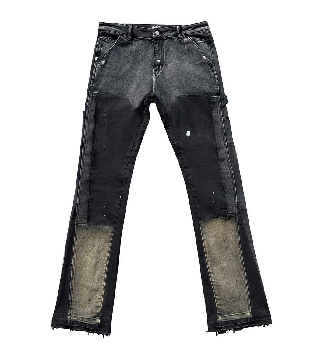 TRIPLE SEVENS FLARED JEANS BLACK