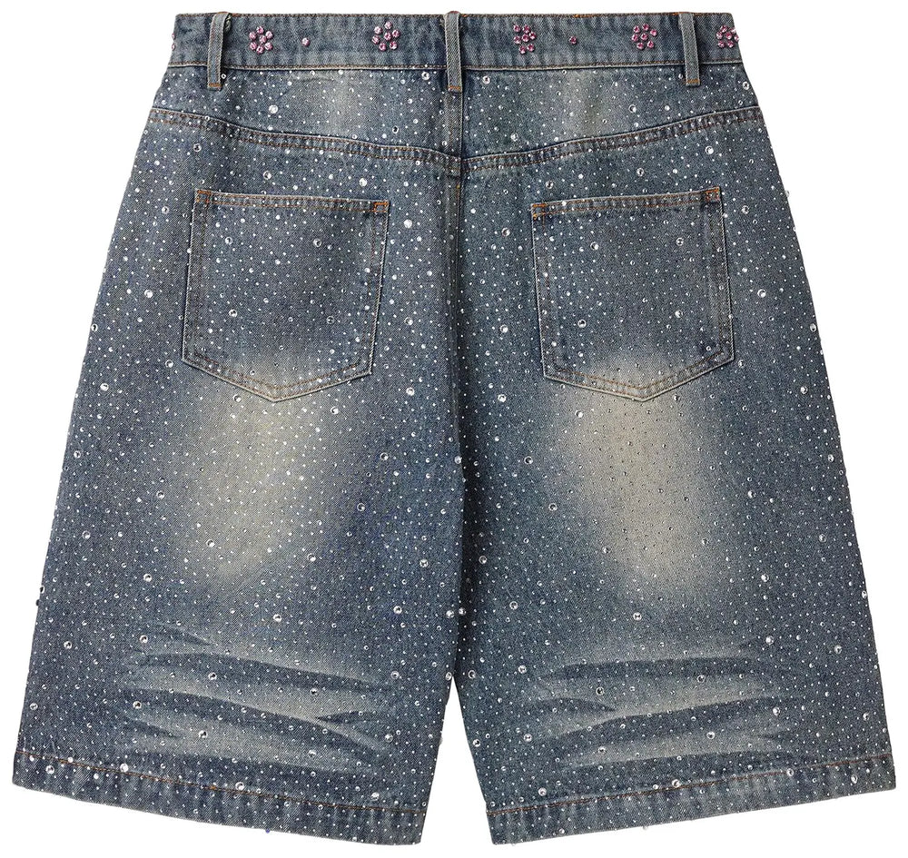 VALE FOREVER ICED OUT JORTS blue