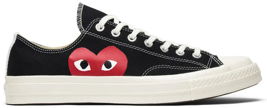 Converse Men's Chuck 70 Comme des Garçons Play x Low Black