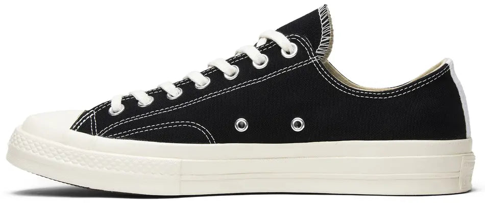 Converse Men's Chuck 70 Comme des Garçons Play x Low Black