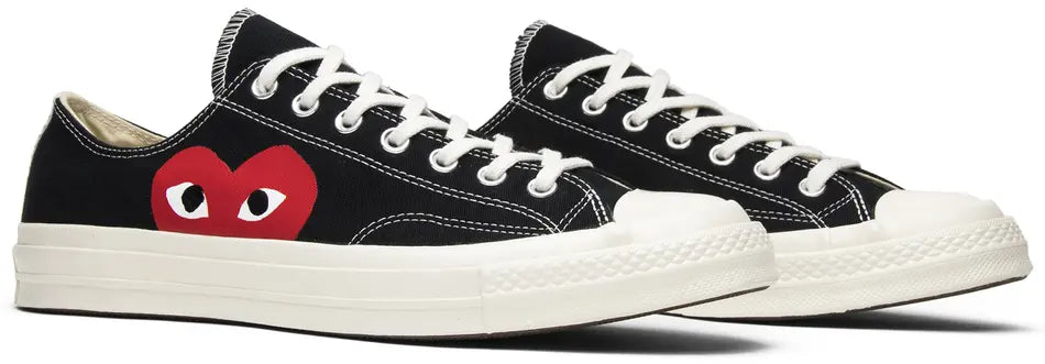 Converse Men's Chuck 70 Comme des Garçons Play x Low Black