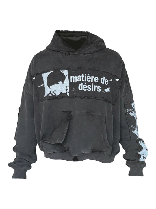 Matiere De Desirs ENCORE HOODIE ‘WASHED BLACK’