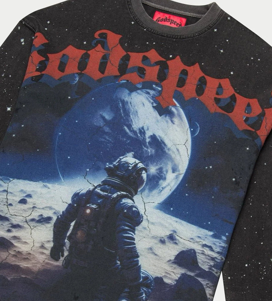 GODSPEED No Looking Back L/S Tee Washed Black