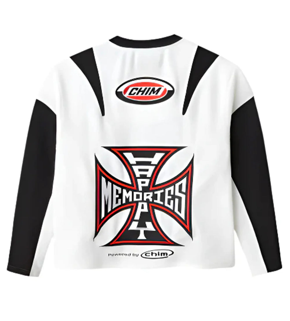 Happy Memories Don't Die Moteaux Jersey White
