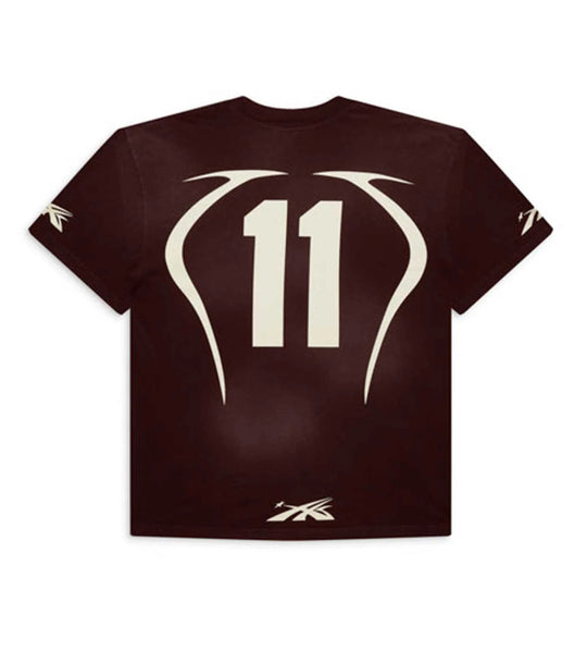 HELLSTAR WARM UP 7 ON 7 TEE BROWN