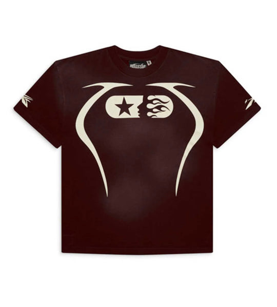 HELLSTAR WARM UP 7 ON 7 TEE BROWN