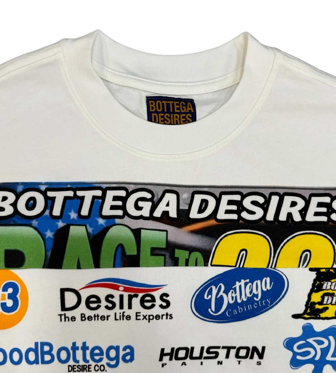 BOTTEGA DESIRES RACE TEE WHITE