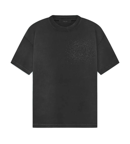 AMIRI CRYSTAL BURST TEE FADED BLACK