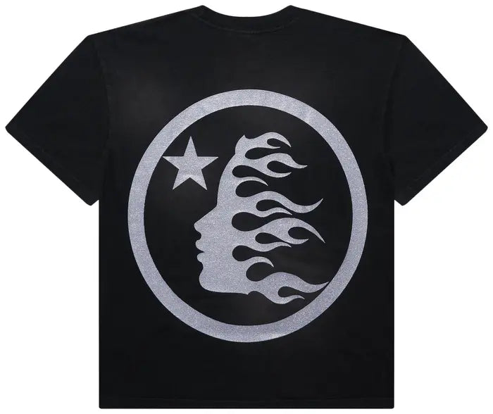Hellstar Classic Glitter Logo Tee Black