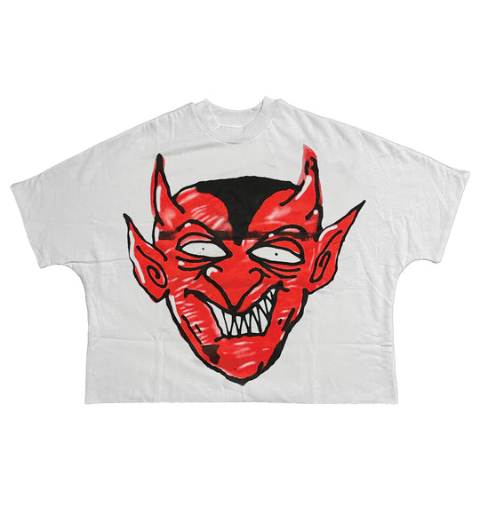 BILLIONAIRE STUDIOS BILLS DEMON WHITE TEE