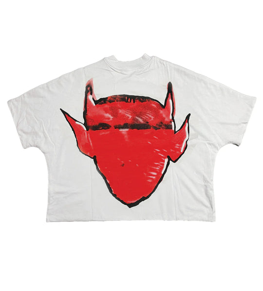 BILLIONAIRE STUDIOS BILLS DEMON WHITE TEE