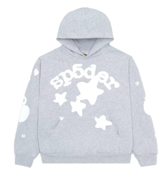 SP5DER BELUGA HOODIE HEATHER GREY