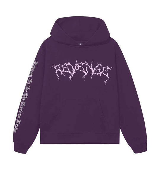 REVENGE XXXTENTACION LIGHTNING HOODIE PURPLE