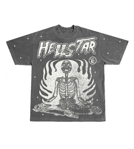 HELLSTAR STUDIOS INNER PEACE TEE GREY