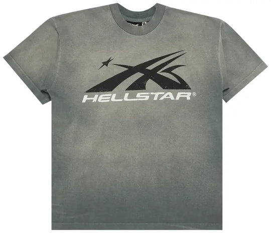 Hellstar Sport Logo Gel Tee Grey