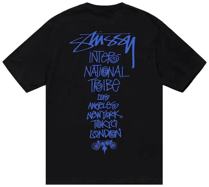 Stussy Tribe Stack Tee Black