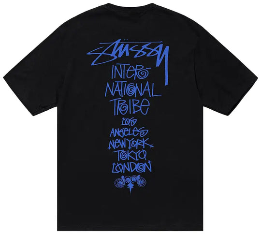 Stussy Tribe Stack Tee Black