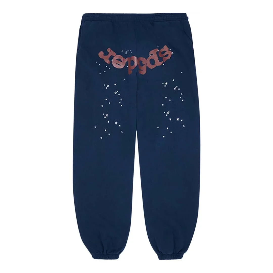 SP5DER TRACKSUIT SWEATPANTS NAVY