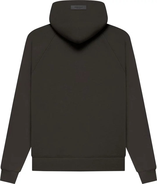 ESSENTIALS OFF BLACK HOODIE