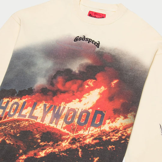 GODSPEED Hollywood Inferno LS T-shirt (Bone)