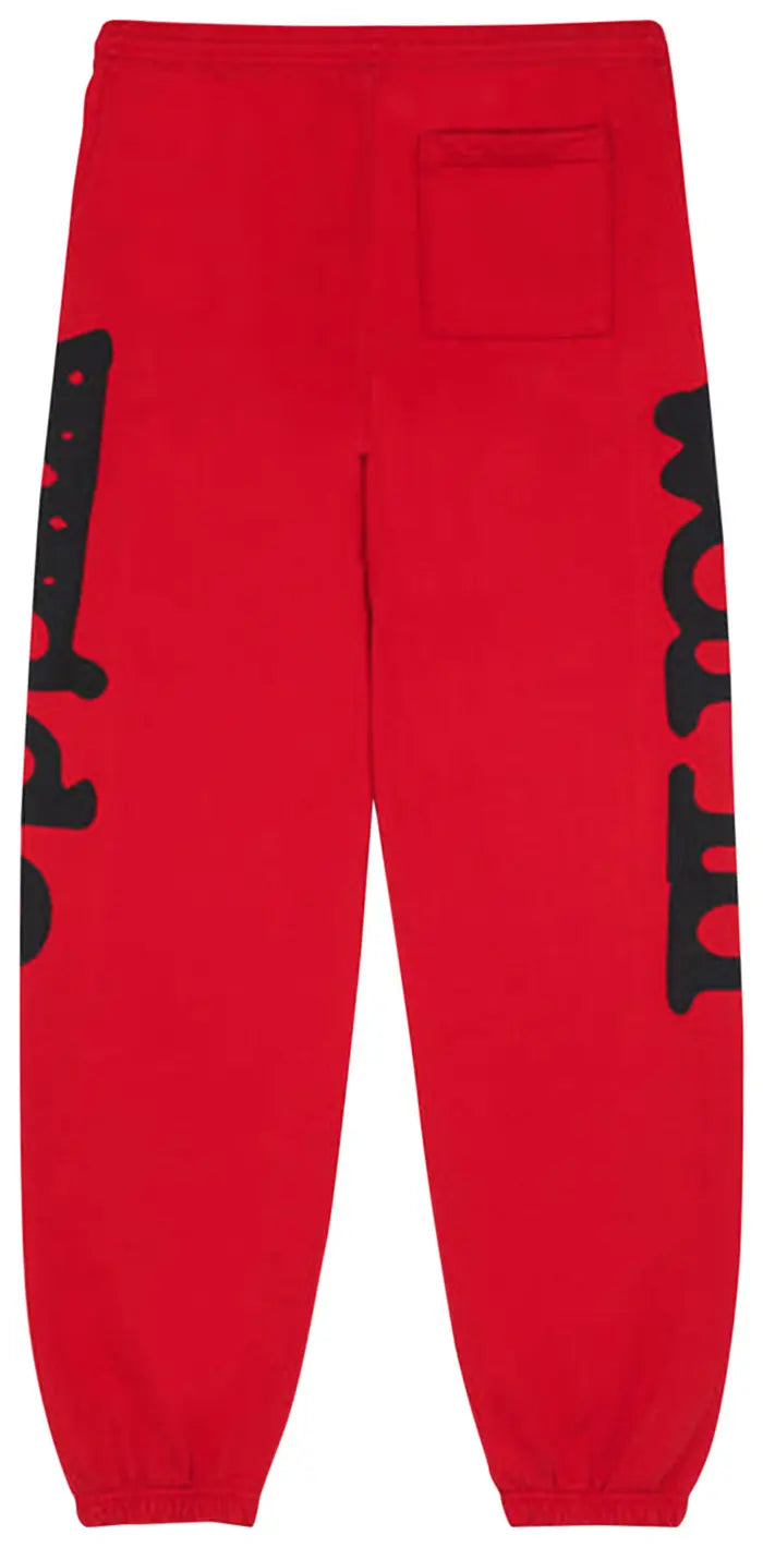 Sp5der Beluga Sweatpants Red / Black