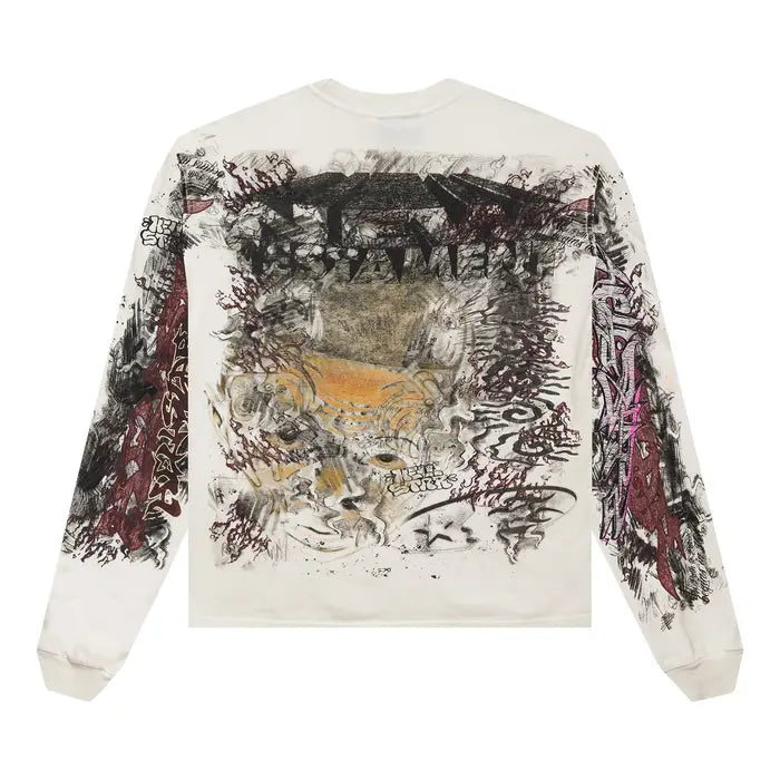 Hellstar Graffiti Long-Sleeve White