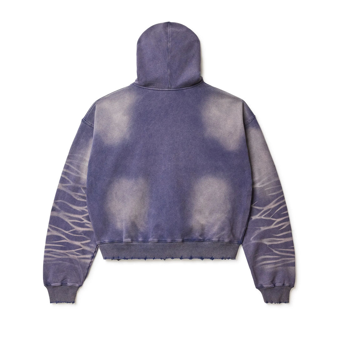 Vale Typhoon Garden Zip Up Hoodie Purple