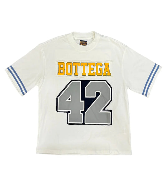 BOTTEGA DESIRES JACKIE ROBINSON FOOTBALL JERSEY WHITE