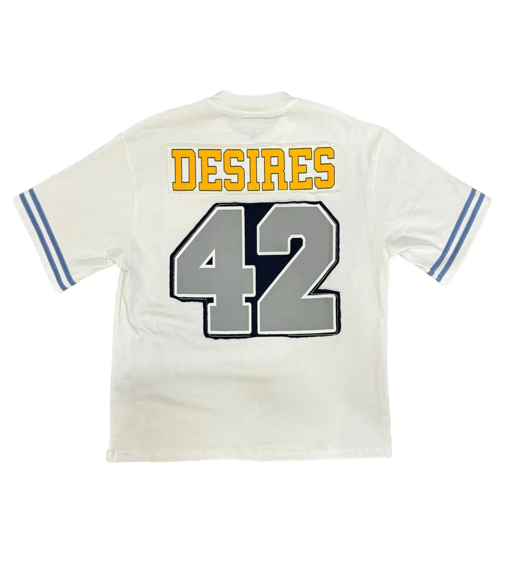 BOTTEGA DESIRES JACKIE ROBINSON FOOTBALL JERSEY WHITE
