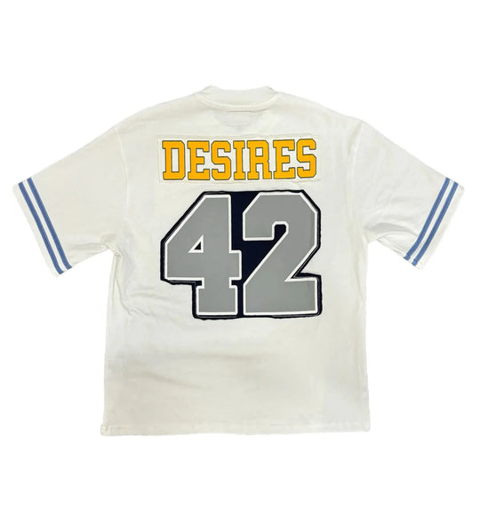 BOTTEGA DESIRES JACKIE ROBINSON FOOTBALL JERSEY WHITE