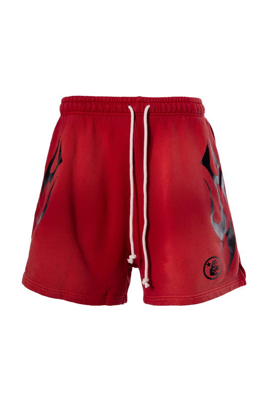 HELLSTAR FLAME SHORTS RED