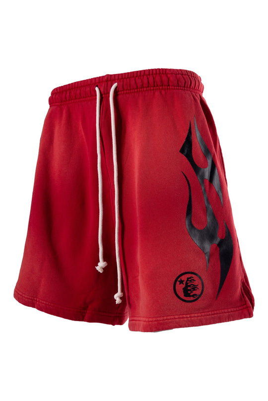 HELLSTAR FLAME SHORTS RED