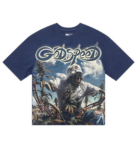GODSPEED OUTDOOR BLUEBERRY TEE NAVY
