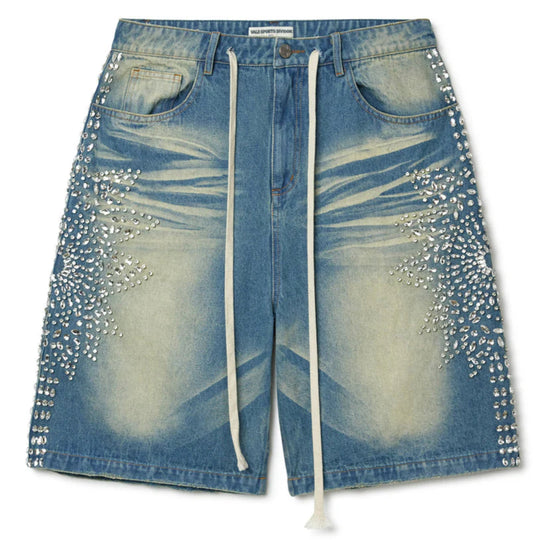 VALE FOREVER SIRENS JEAN SHORTS BLUE