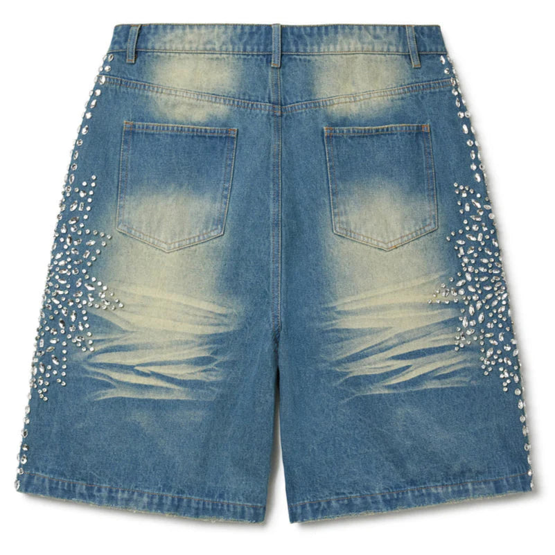 VALE FOREVER SIRENS JEAN SHORTS BLUE