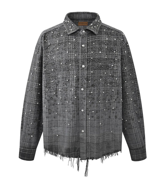 BIRTH OF ROYAL CHILD 20K DIAMOND PEARL FLANNEL SHIRT GREY