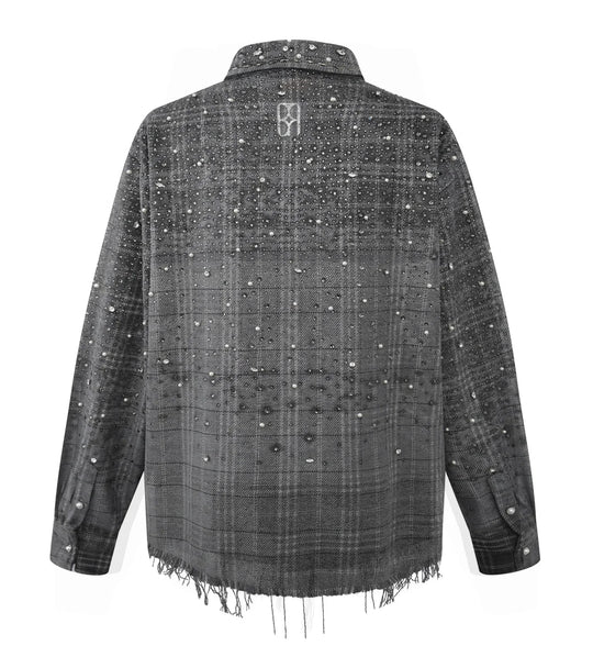 BIRTH OF ROYAL CHILD 20K DIAMOND PEARL FLANNEL SHIRT GREY