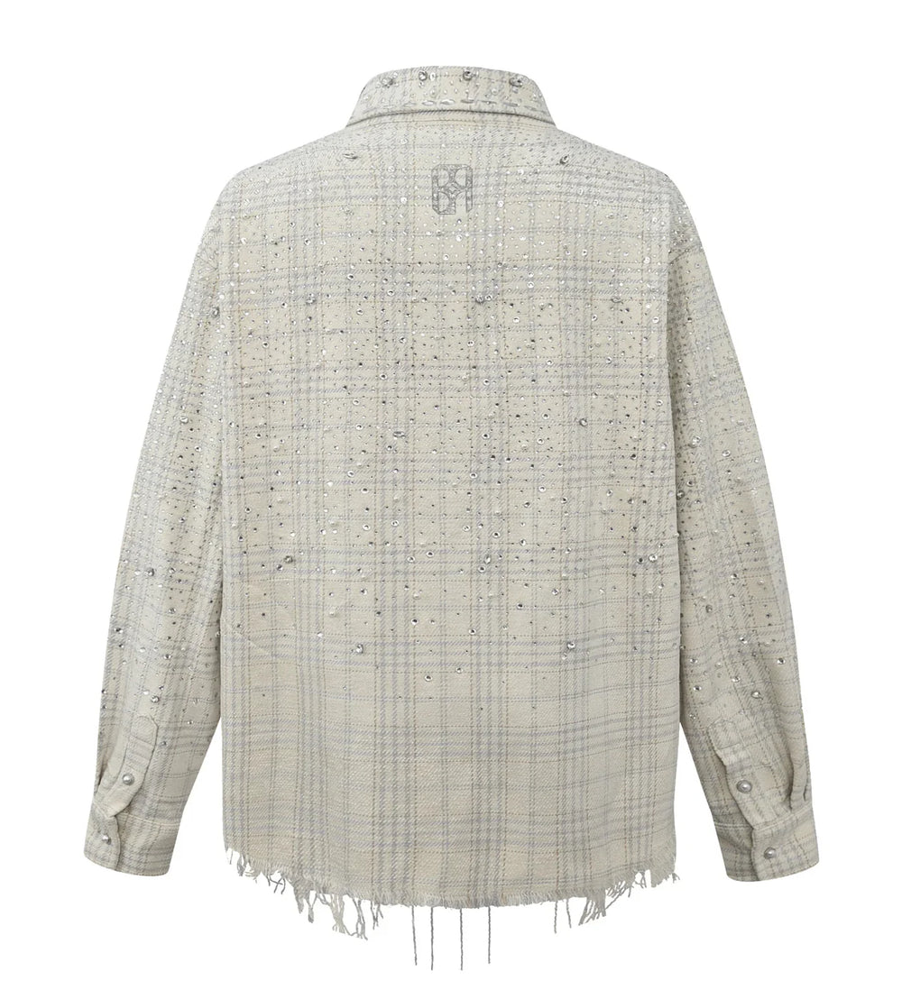 BIRTH OF ROYAL CHILD 20K DIAMOND PEARL FLANNEL SHIRT BEIGE