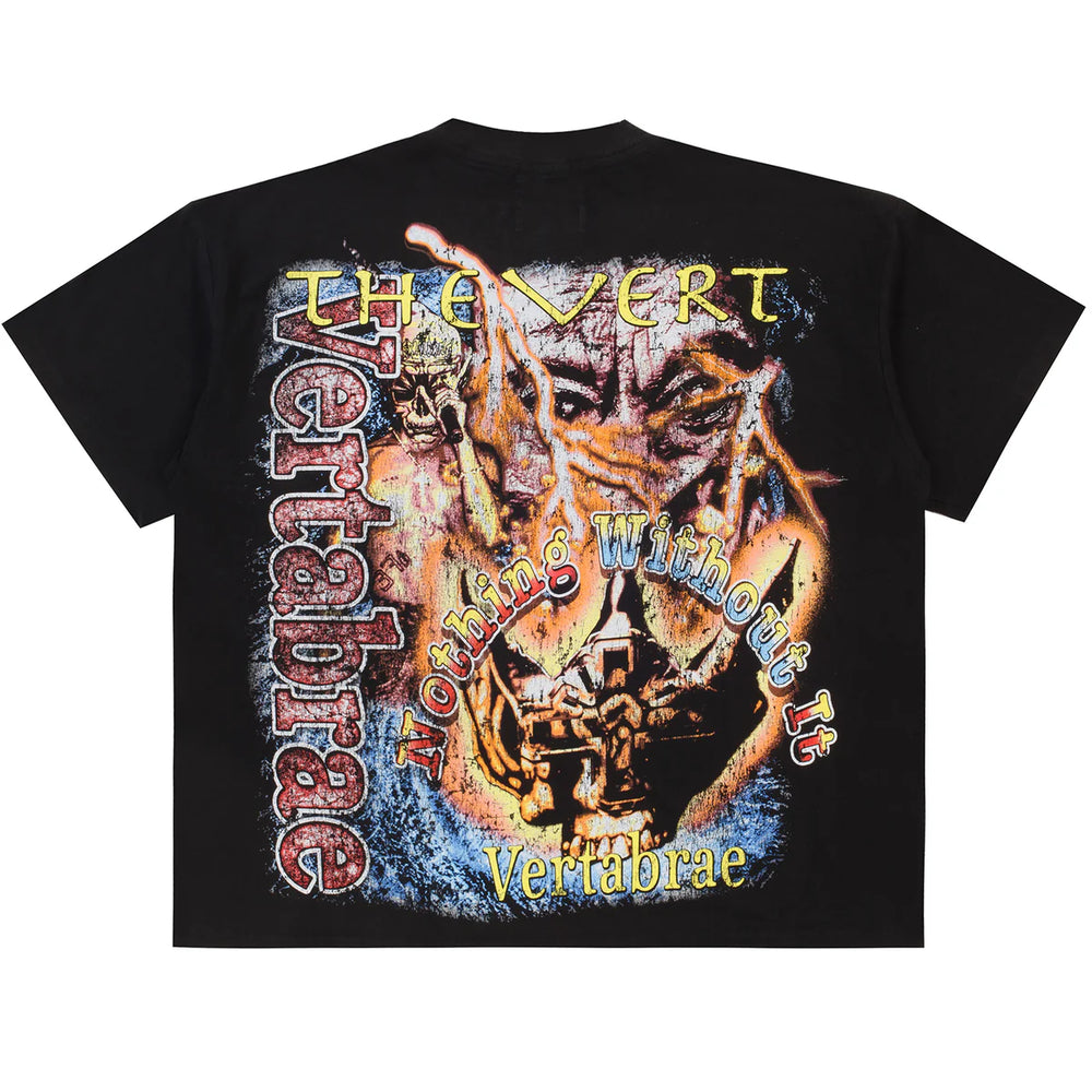 Vertabrae 7 Rap Tee Vintage Black