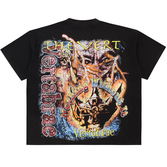 Vertabrae 7 Rap Tee Vintage Black