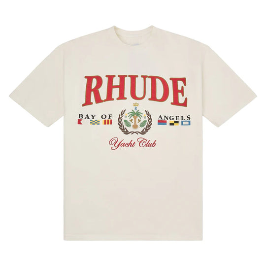 Rhude Bays of Angels Yacht Tee Vintage White