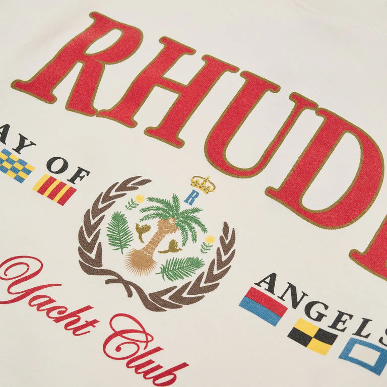 Rhude Bays of Angels Yacht Tee Vintage White