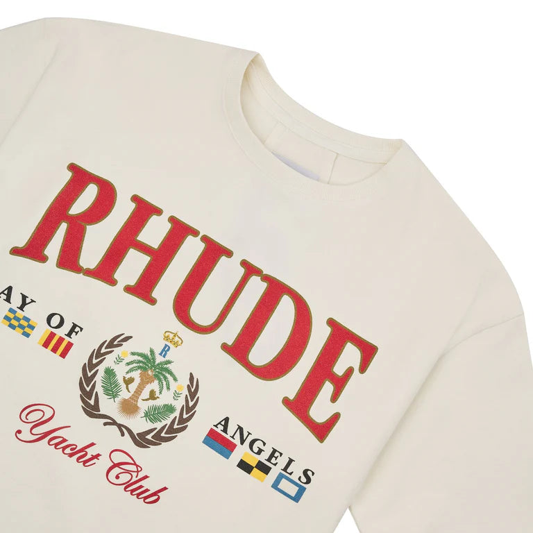 Rhude Bays of Angels Yacht Tee Vintage White