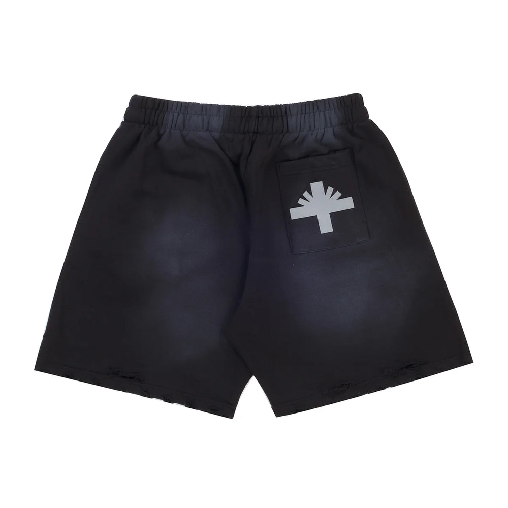 Vertabrae Vonster Cross Sweatshorts Black