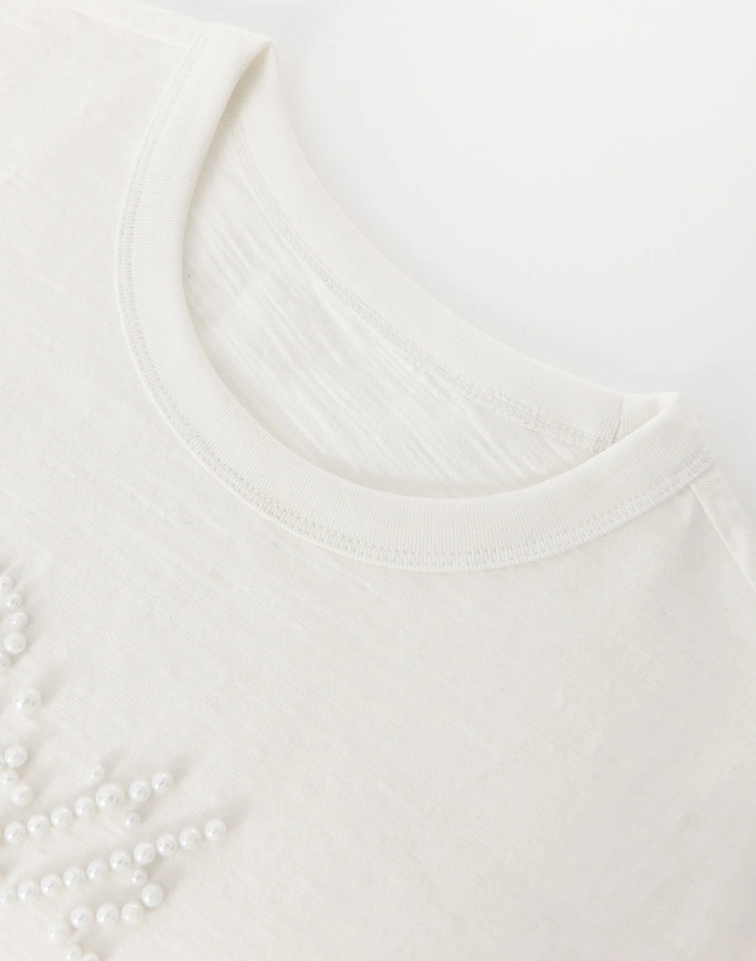 BIRTH OF ROYAL CHILD PEARL PATCHWORK TEE WHITE