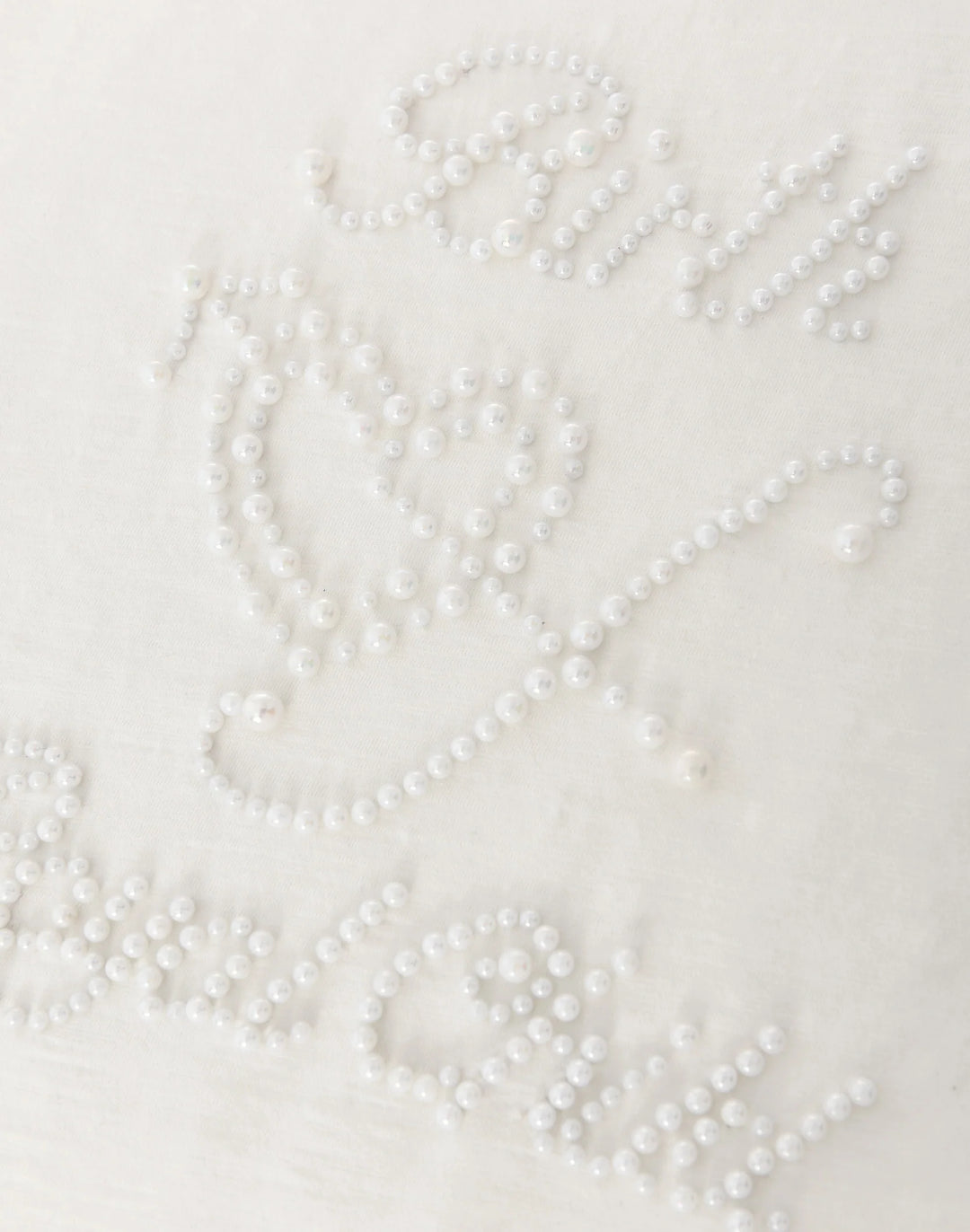 BIRTH OF ROYAL CHILD PEARL PATCHWORK TEE WHITE