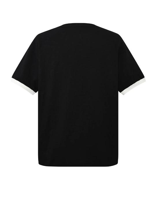 BIRTH OF ROYAL CHILD PEARL PATCHWORK TEE BLACK