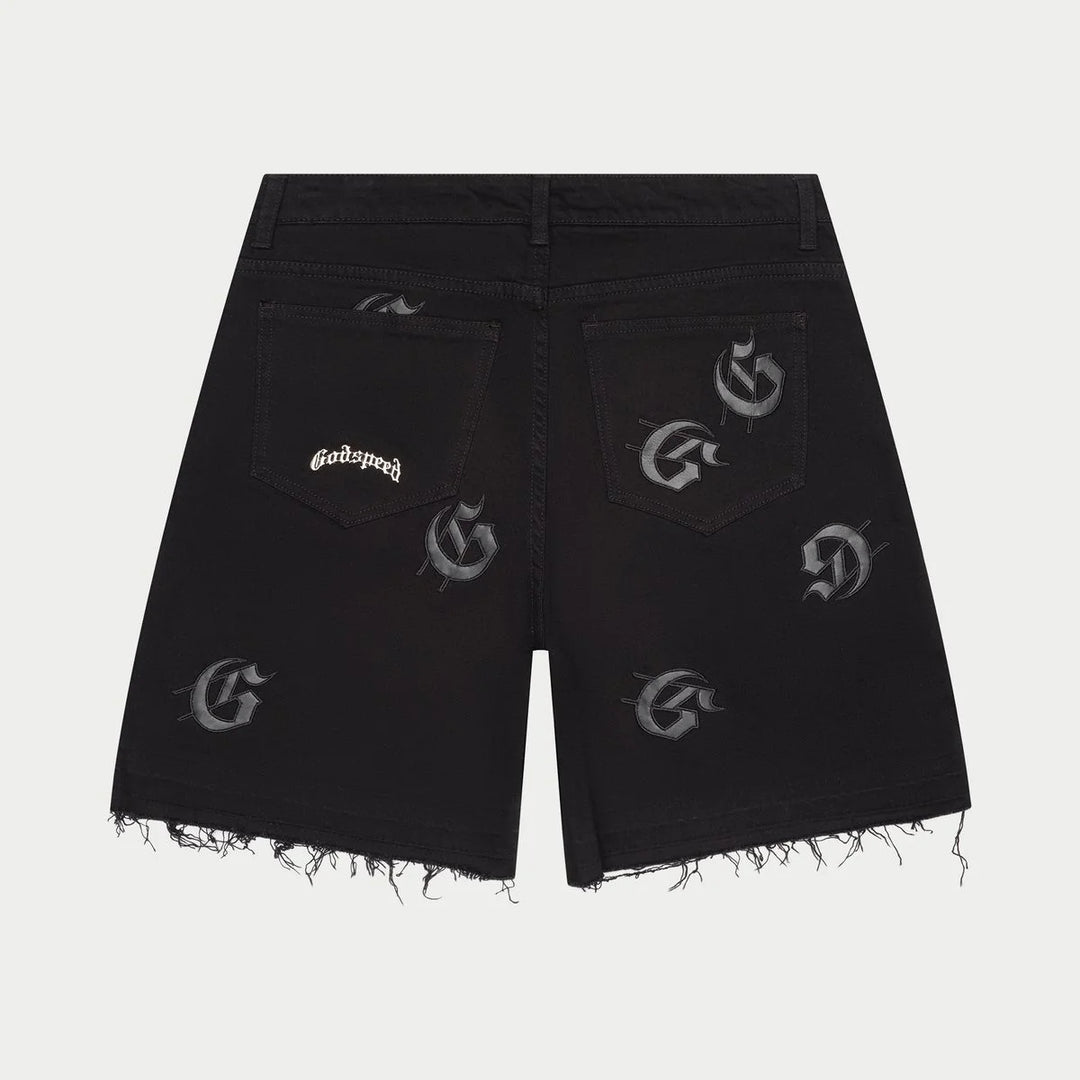 Godspeed Infinity Denim Shorts Black